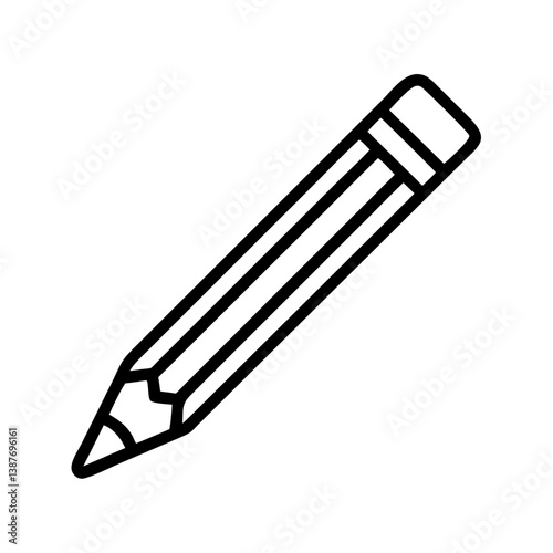Pencil icons symbolize creativity and artistic expression. Essential for drawing, writing, and educational themes, these designs reflect the art of communication through simple tools.