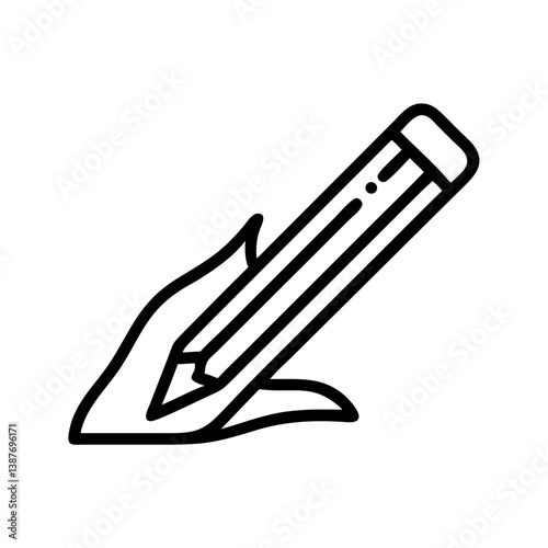 Pencil icons symbolize creativity and artistic expression. Essential for drawing, writing, and educational themes, these designs reflect the art of communication through simple tools.