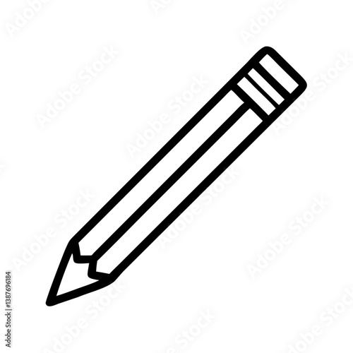 Pencil icons symbolize creativity and artistic expression. Essential for drawing, writing, and educational themes, these designs reflect the art of communication through simple tools.