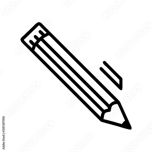 Pencil icons symbolize creativity and artistic expression. Essential for drawing, writing, and educational themes, these designs reflect the art of communication through simple tools.