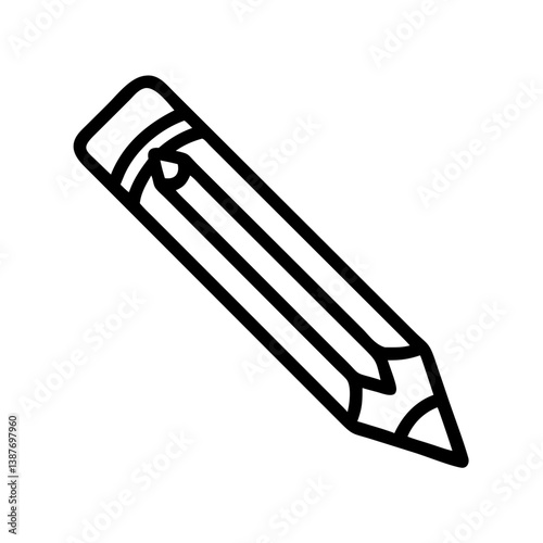 Pencil icons symbolize creativity and artistic expression. Essential for drawing, writing, and educational themes, these designs reflect the art of communication through simple tools.