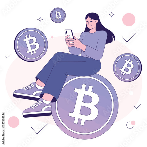 Bold Crypto Vector Emblem Design.