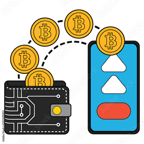 Bold Crypto Vector Emblem Design.