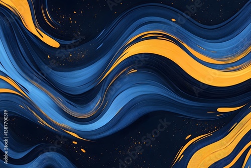 Abstract Clouds Floating in Serenity