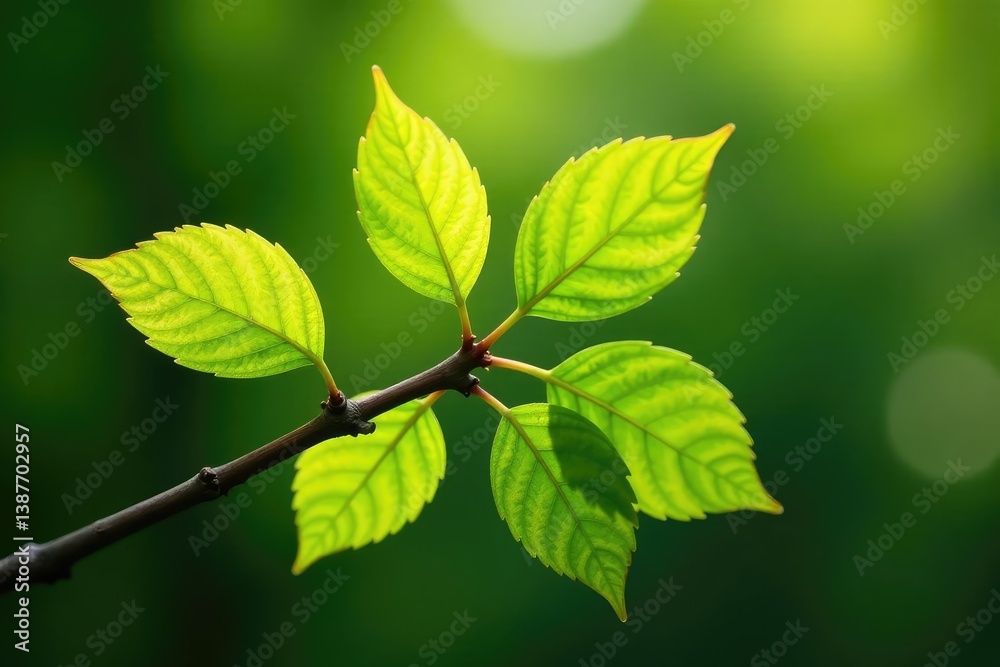 Freshly cut aspen branch with quivering leaves, tree branch, wooden cut, aspen leaf Freshly cut aspen branch with quivering leaves, tree branch, wooden cut, aspen leaf