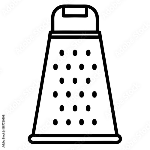 Grater Coloring Book Page Line Art Drawing Outline