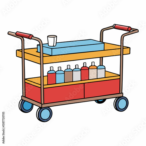 illustration of a little girl in a bed