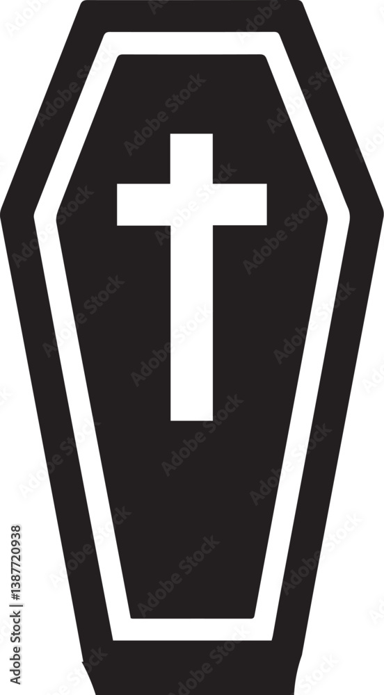 Obraz premium Coffin Vector Icon