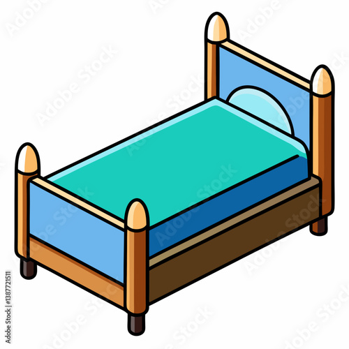 bed in the bedroom
