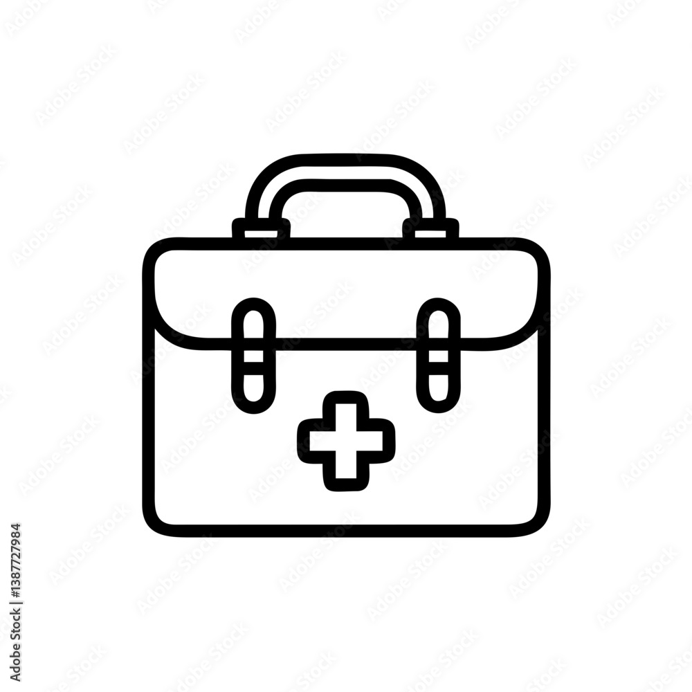 Icon of a doctorchest / first aid kit Icon of a doctorchest / first aid kit