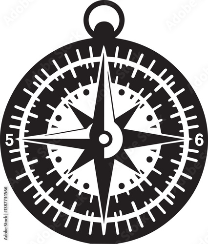 Compass wind rose vector illustration