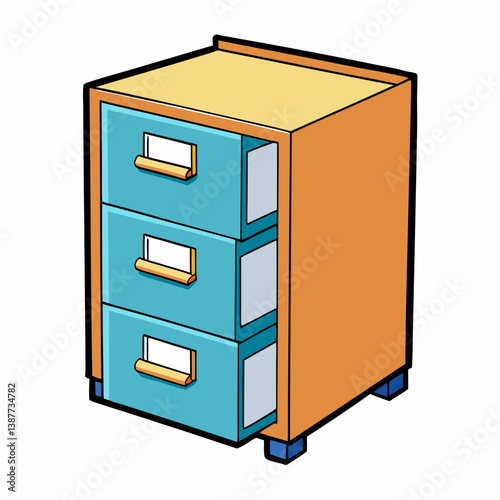 file cabinet with folders