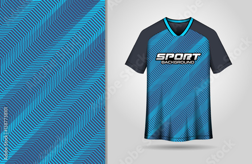 Sport jersey blue pattern line background