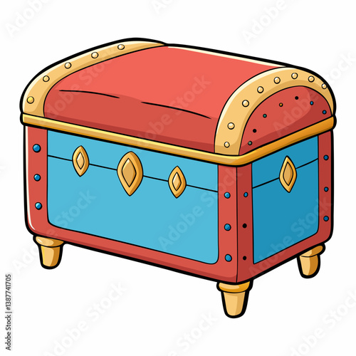 treasure chest vector illustration