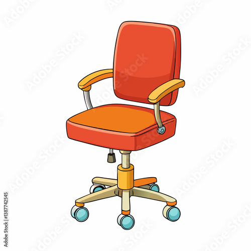 office chair isolated on white