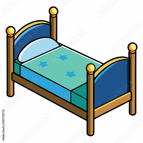 bed in a bedroom