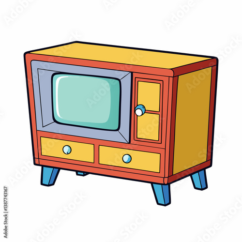 retro tv set