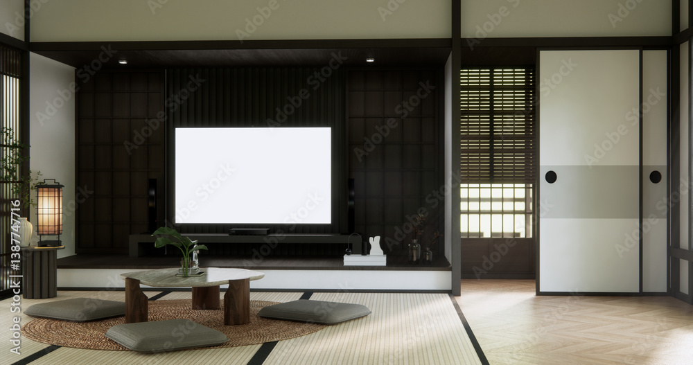 Japan Room Design Japanese style. 3D rendering Japan Room Design Japanese style. 3D rendering
