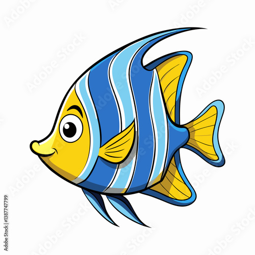 vector illustration of a fish