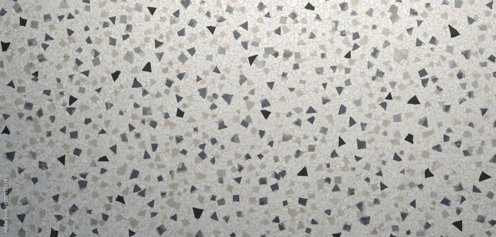 Terrazzo flooring pattern background, abstract design. Small pieces of stone, marble chips in cement. Surface texture with various shapes, sizes, neutral colors for interior design, wall, floor. Terrazzo flooring pattern background, abstract design. Small pieces of stone, marble chips in cement. Surface texture with various shapes, sizes, neutral colors for interior design, wall, floor.