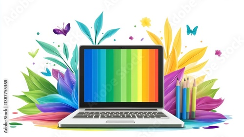 A graphic designer improving a website color scheme and readability for better engagement