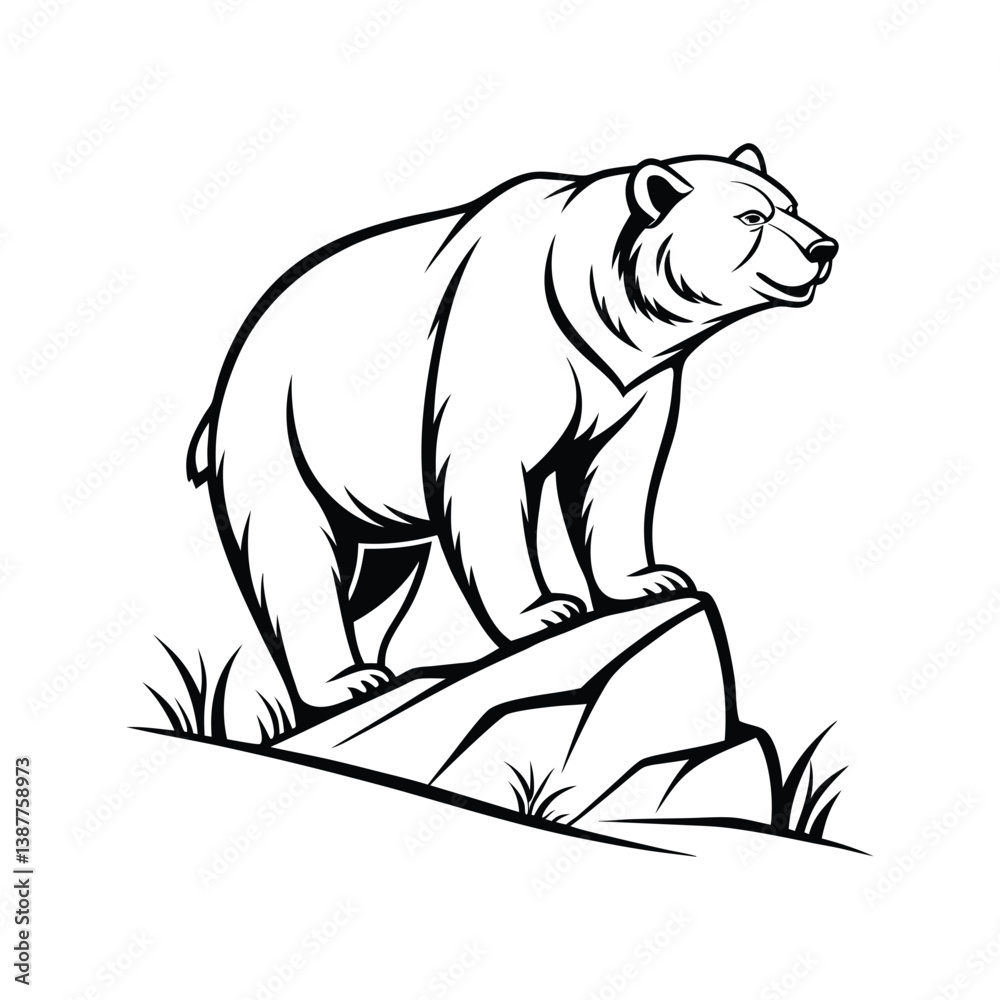 Obraz premium Bear logo design