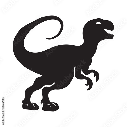 Vector illustration of the dinosaur 