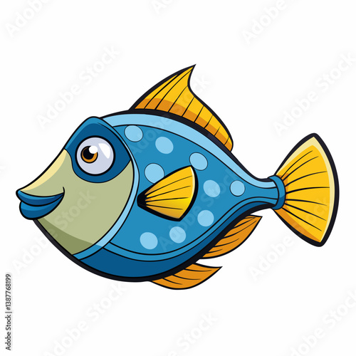 vector illustration of a fish