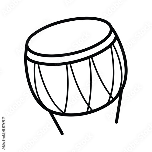 Islamic drum vector art