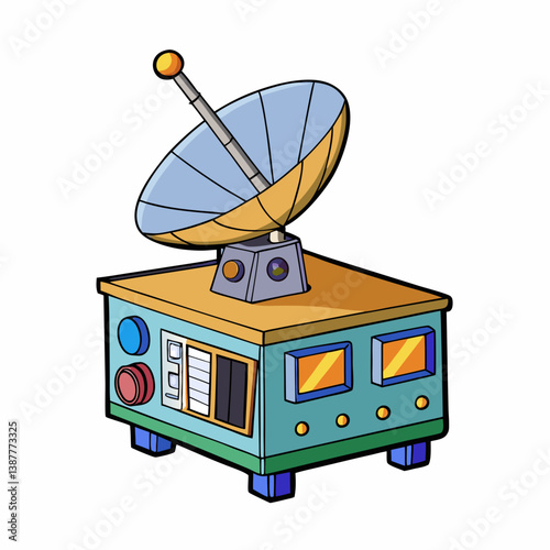 satellite dish on the roof