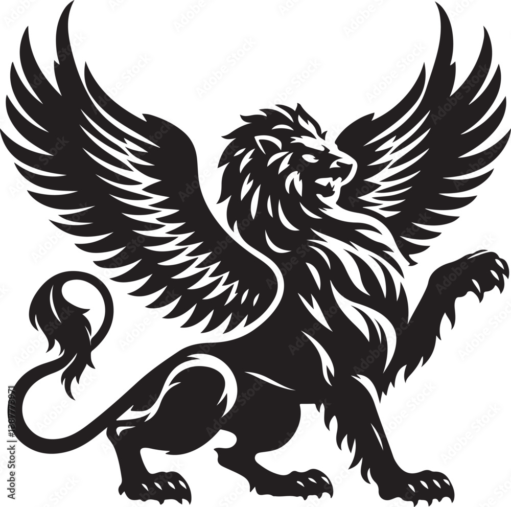 Obraz premium Griffin logo vector