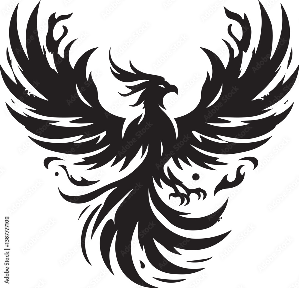 Obraz premium Phoenix logo vector