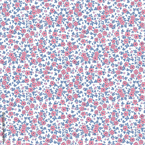 Vintage floral pattern, flower seamless pattern, Hand drawn flower background, small flower design. ditsy pattern. Ditsy floral print for packaging, textile, wrapping paper, wallpaper, Fashion