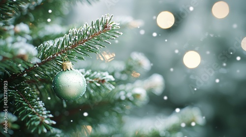 Festive Christmas Tree Dressed in Colorful Ornaments, Twinkling Lights, Surrounded by Wrapped Gifts, Evoking Warm Holiday Cheer and Joyful Celebrations