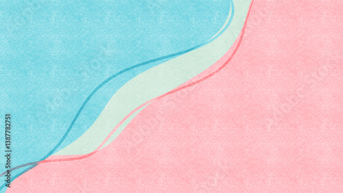 Abstract color painting with colorful ink pattern. Colorful art and modern texture. Pink Wave.