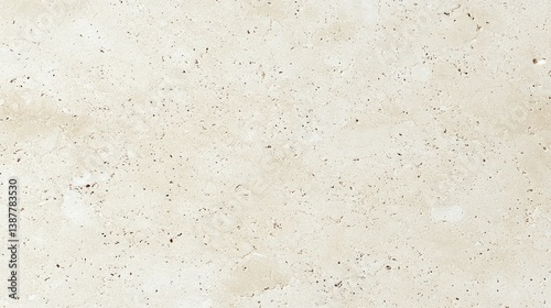 Beige rock formation with porous surface. Close-up of textured stone with neutral toned background