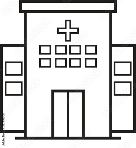 hospital icon vector illustration