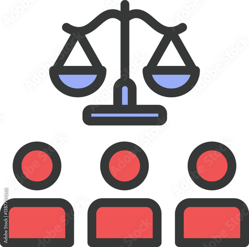 Witness Filled Line Icon