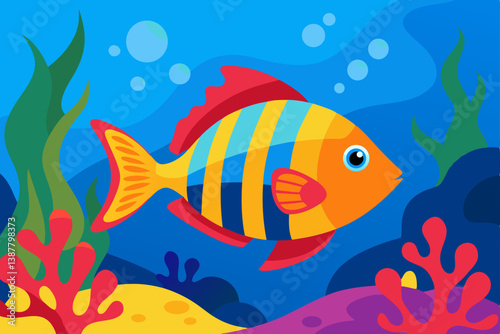 tropical fish in the sea