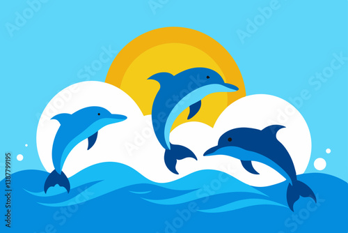 dolphin jumping in water