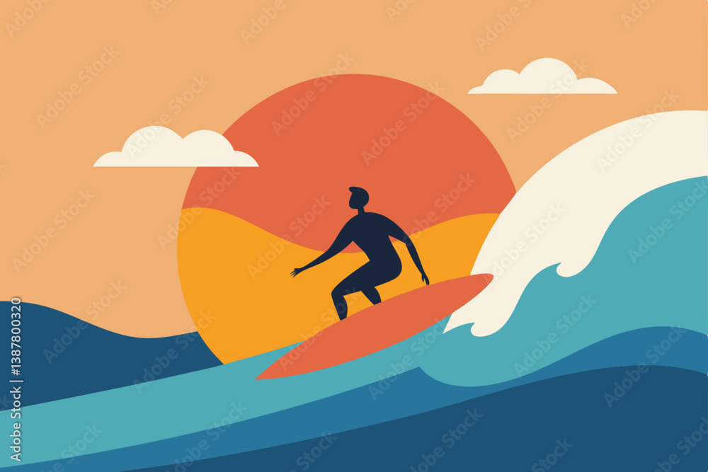 surfing on the beach surfing on the beach