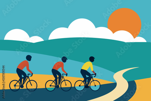 cycling in the mountains