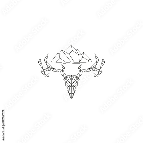 Mount and Deer Skull