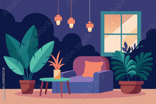 interior of living room with a window