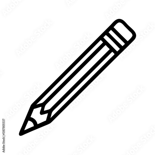 Pencil icons symbolize creativity and artistic expression. Essential for drawing, writing, and educational themes, these designs reflect the art of communication through simple tools.