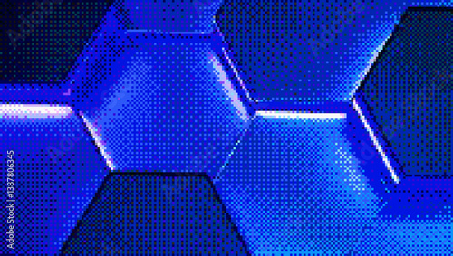 Raster Halftone Digital Background