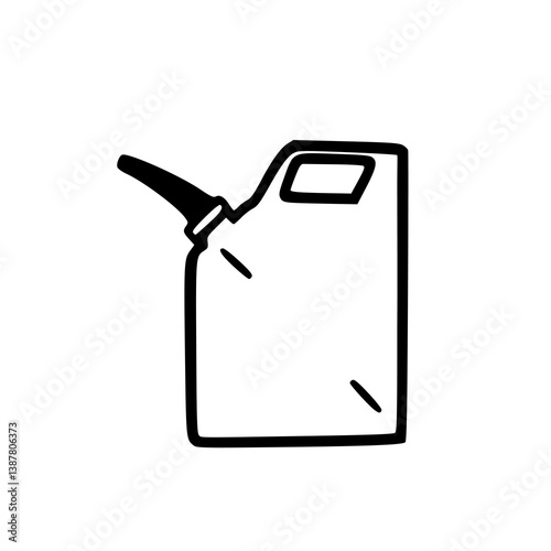 simple jerrycan vector icon