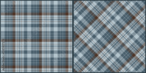 Gray tone plaid seamless pattern vector. Background graphic tartan fashion design use for print, texture, cloth, fabric, flannel.