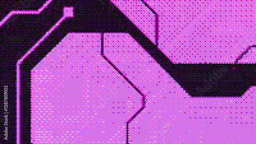 Abstract Halftone Dot Gradient Background