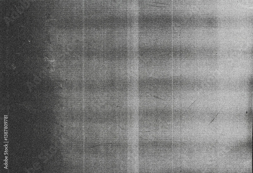 Photocopies of a black and white sheet of paper with a background or texture with grain and noise illustration